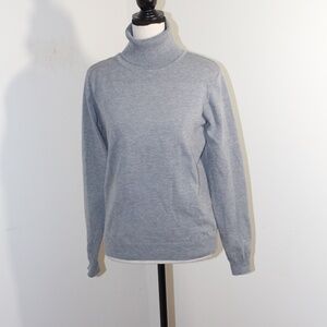 Love University, gray light weight Stretch  turtleneck sweater